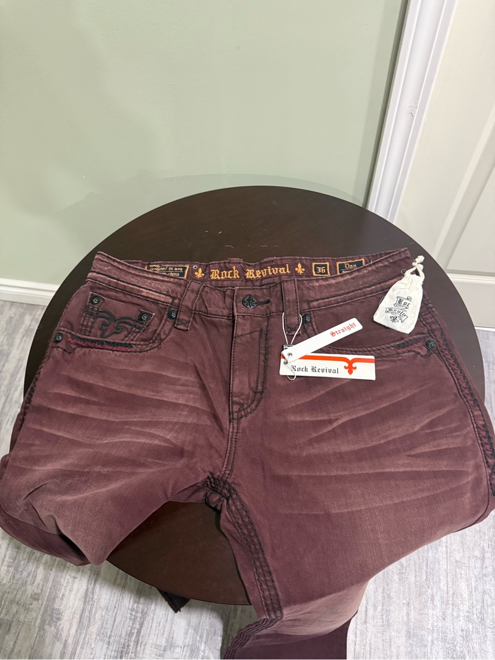 Rock Revival Men’s Straight Jeans 36 x 34